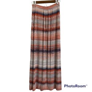 Lucy & Laurel Abstract Feather Print Maxi Skirt - size XS